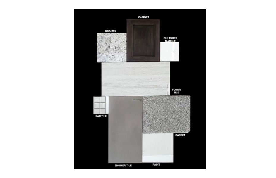 Sample of building materials used in homes in Artisan at Asante, Surprise (Image 3). Sample of building materials used in homes in Artisan at Asante, Surprise (Image 3).