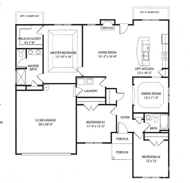 Main Level Open Floor Plan