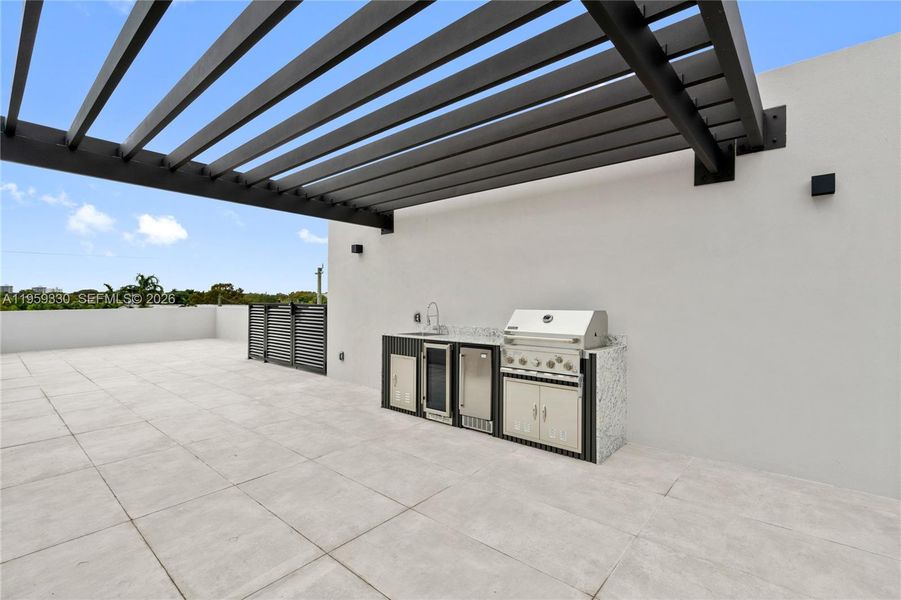 Exterior details and patio area of a home in , Miami (Image 4).