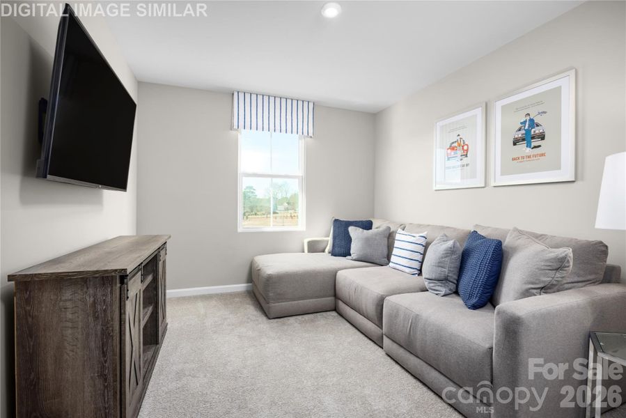 Furnished interior view inside a new home in Bozardt Farms, Charlotte (Image 17).