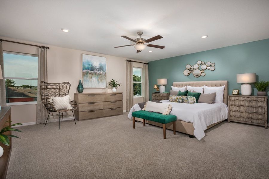 Representative furnished interior of a home built from the 2566 by KB Home in Magnolia Creek, Riverview (Image 8).