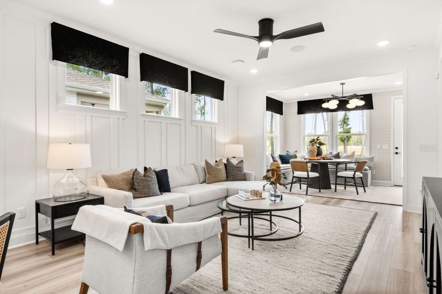 Furnished interior view inside a new home in Del Webb Savannah at Heartwood, Richmond Hill (Image 19). Furnished interior view inside a new home in Del Webb Savannah at Heartwood, Richmond Hill (Image 19).