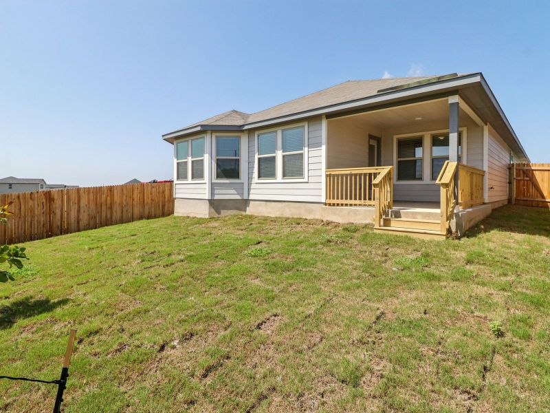 Back exterior of the Callaghan floorplan at a Meritage Homes community. Back exterior of the Callaghan floorplan at a Meritage Homes community.