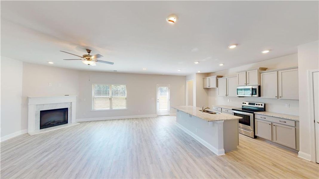 Furnished interior view inside a new home in Holliday Pass, Griffin (Image 12).