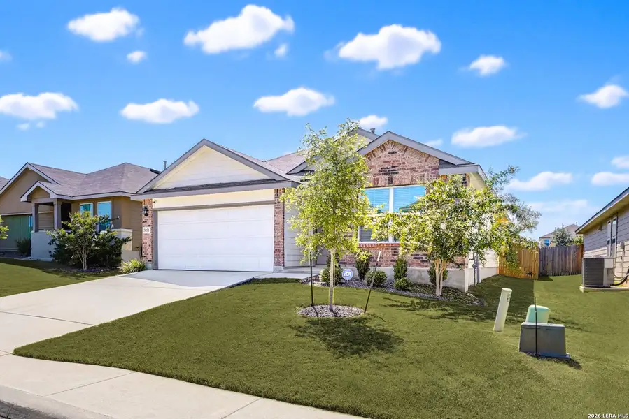 Front exterior of a new home in , San Antonio, TX, highlighting curb appeal (Image 1). Front exterior of a new home in , San Antonio, TX, highlighting curb appeal (Image 1).