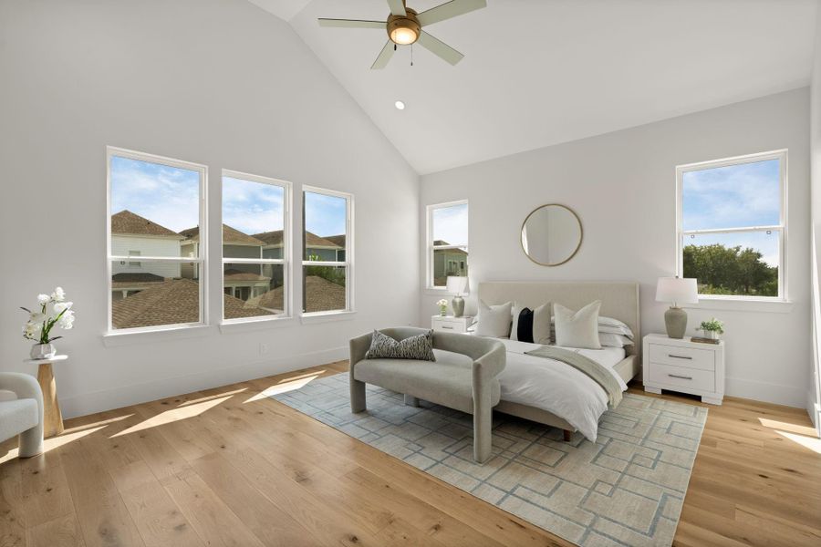 Furnished interior view inside a new home in , Houston (Image 18).