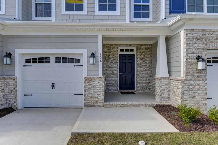 Exterior details and patio area of a home in Lake Carolina Townhomes, Columbia (Image 4).