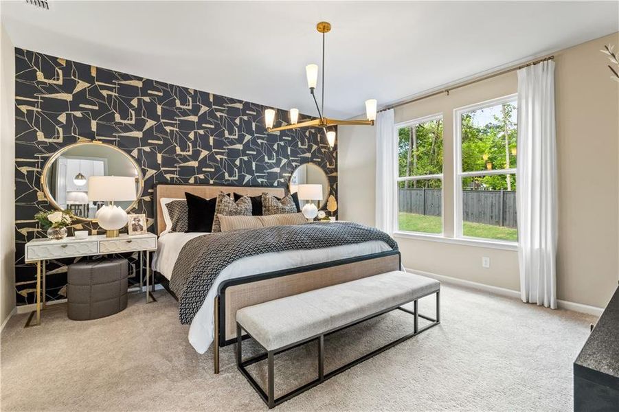 Furnished interior view inside a new home in Chapel Hill, Newnan (Image 14).