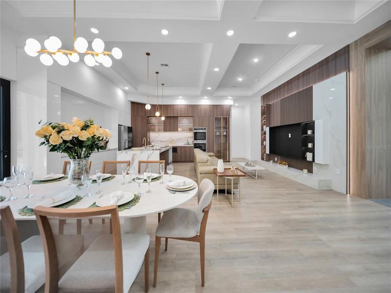 Furnished interior view inside a new home in , Clermont (Image 13).