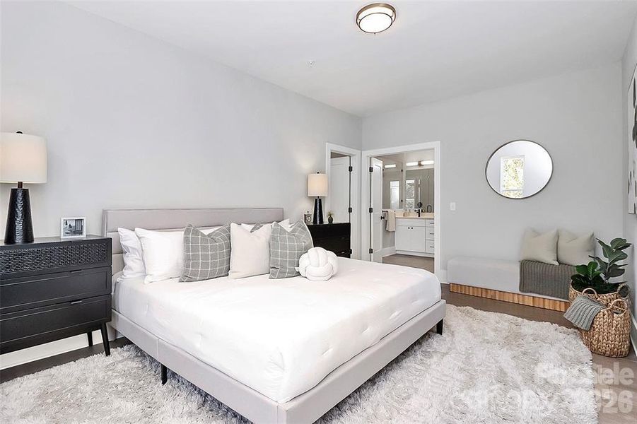 Furnished interior view inside a new home in , Charlotte (Image 9).