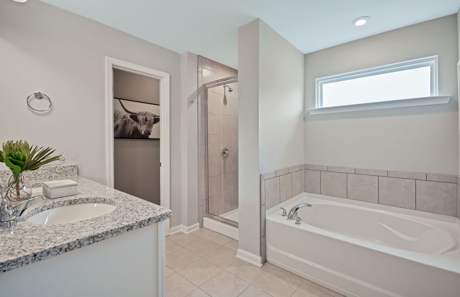 Representative furnished interior of a home built from the Mitchell by Pulte Homes in Hamlet at Carothers Crossing, La Vergne (Image 16).