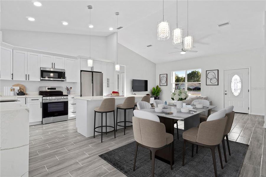 Furnished interior view inside a new home in , Ocala (Image 10).
