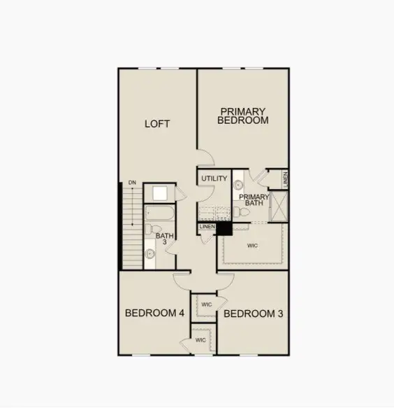 2D floor plan layout for the Magellan by Starlight Homes in Crossing at Givhans, Ridgeville, SC (Image 5).