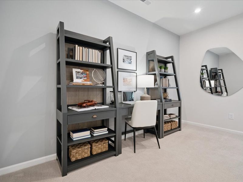 Representative furnished interior of a home built from the Catawba by Tri Pointe Homes in Millstone, Cramerton (Image 16).
