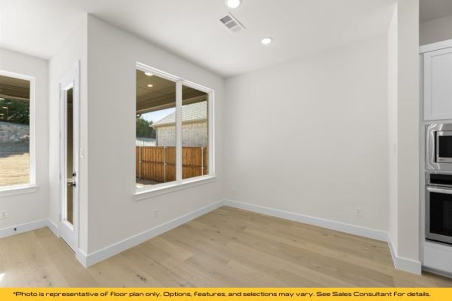 Representative unfurnished interior of a home built from the The Cayman by Stonefield Homes in The Highlands, Rockwall (Image 87).