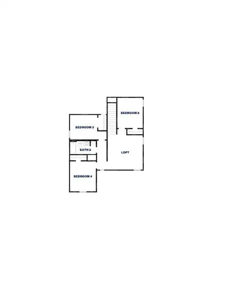2D floor plan layout of this home in Venetian Pines, Conroe, TX (Image 3).