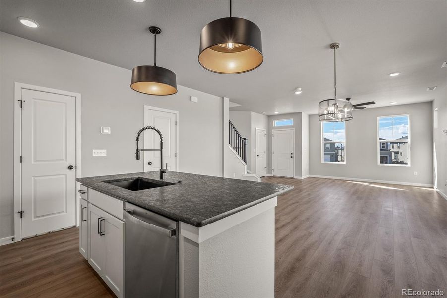 Furnished interior view inside a new home in Revel Crossing at Wolf Ranch – The Ascent Collection, Colorado Springs (Image 3).