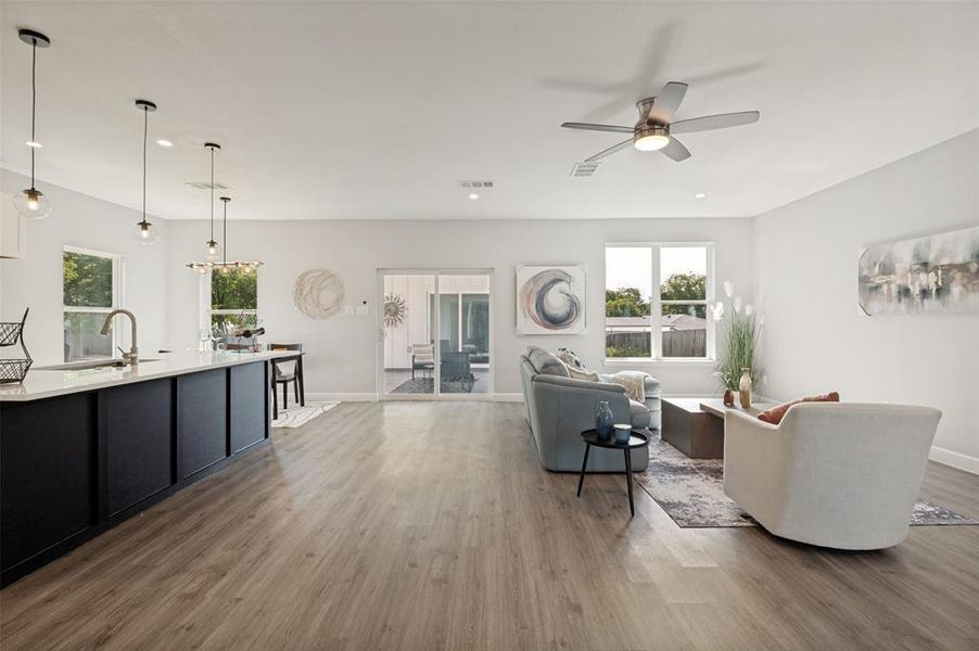 Furnished interior view inside a new home in , Cockrell Hill (Image 8).