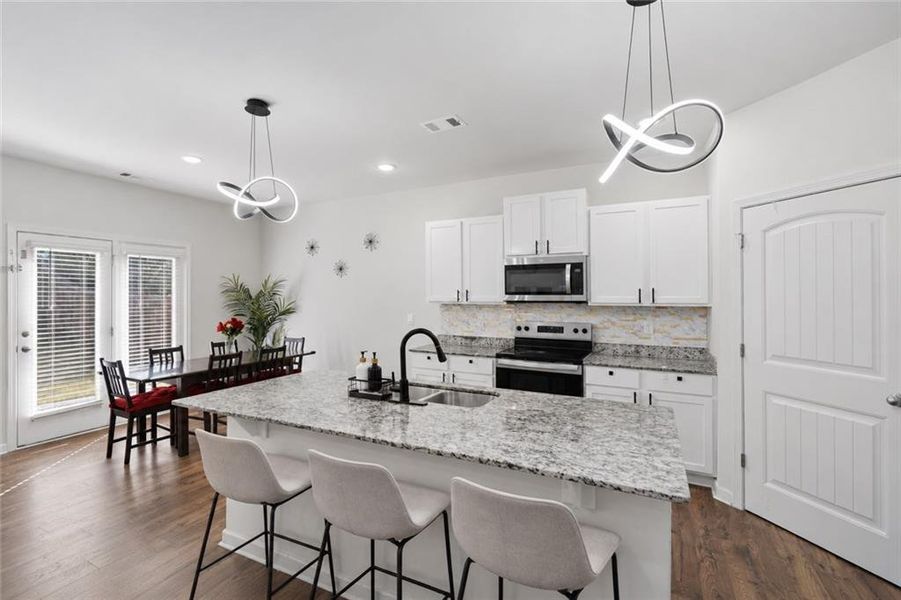 Furnished interior view inside a new home in , Dawsonville (Image 18).