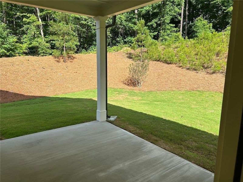 Exterior details and patio area of a home in Cooks Farm, Woodstock (Image 3).