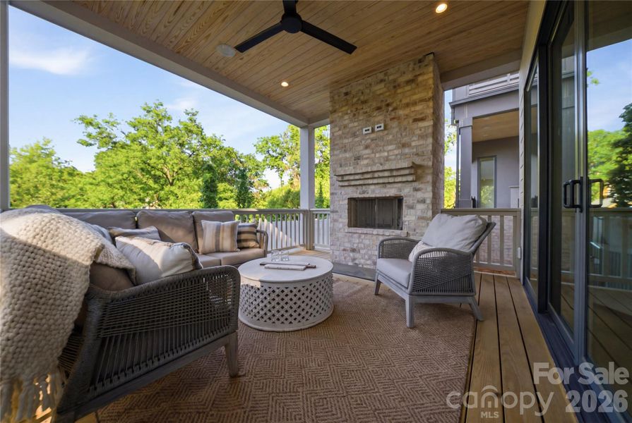 Exterior details and patio area of a home in , Charlotte (Image 3).