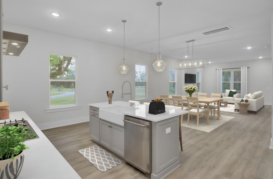 Furnished interior view inside a new home in Indigo Grove Single Family Homes, Johns Island (Image 14).