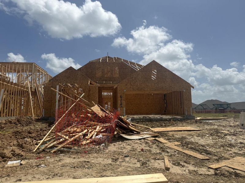 In-progress construction of a new home in Valencia, Manvel, TX (Image 5). In-progress construction of a new home in Valencia, Manvel, TX (Image 5).