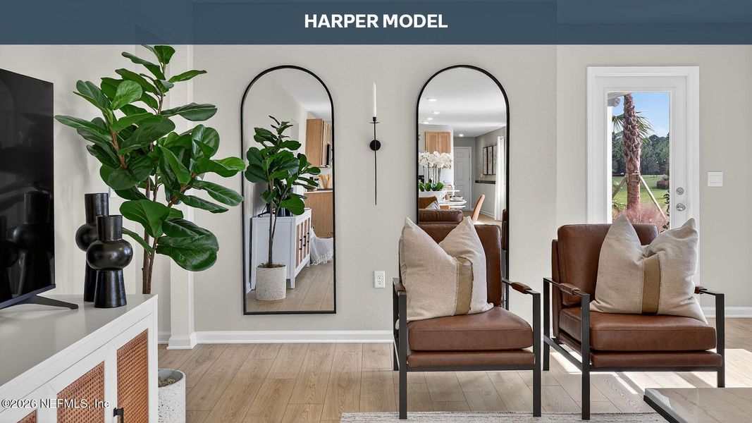 Furnished interior view inside a new home in The Arbors, Jacksonville (Image 16).