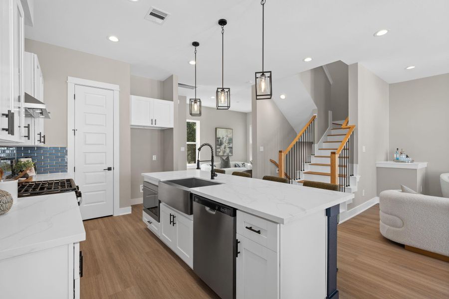 Furnished interior view inside a new home in , Houston (Image 10).