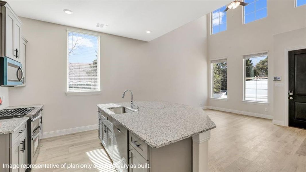 Furnished interior view inside a new home in The Avenue, Allen (Image 7). Furnished interior view inside a new home in The Avenue, Allen (Image 7).