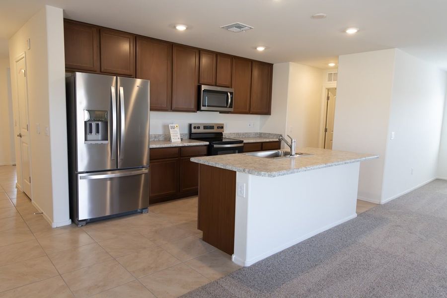 Furnished interior view inside a new home in Saguaro Haven, Tucson (Image 3).