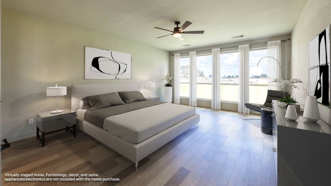 Furnished interior view inside a new home in Santa Rita Ranch - Eldorado, Liberty Hill (Image 5).