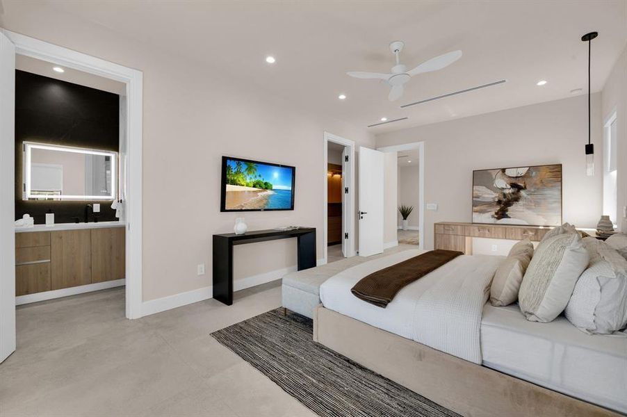 Furnished interior view inside a new home in , Fort Lauderdale (Image 37).