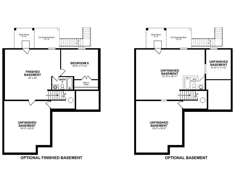 2D floor plan layout for the Tifton Ii by Beazer Homes in Easton Walk, Lawrenceville, GA (Image 5).