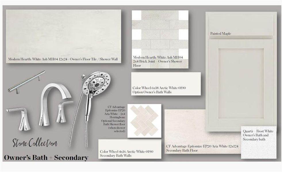 Sample of building materials used in homes in Brookside Reserve, Alpharetta (Image 30).