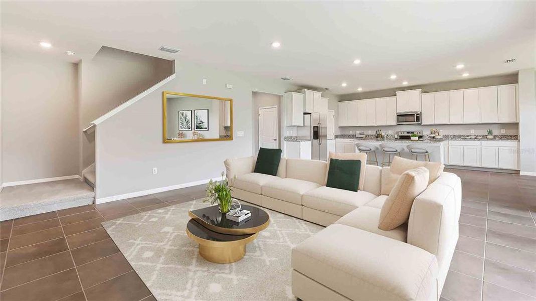 Furnished interior view inside a new home in Deerbrook, Land O' Lakes (Image 14).