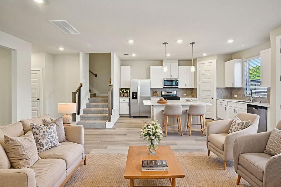 Photo is not of the actual home, but is an inspirational photo of builder’s model home and may depict options, furnishings, and/or decorator features that are not included