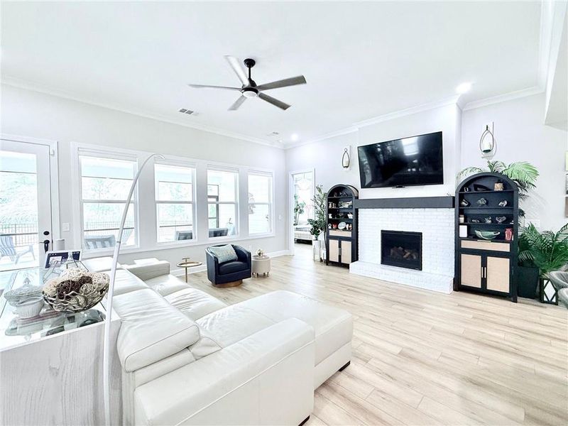 Furnished interior view inside a new home in , Hoschton (Image 20).