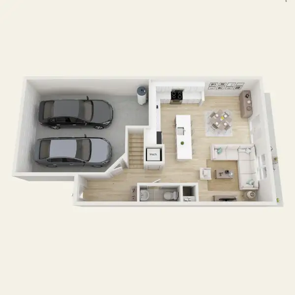 2D floor plan layout for the Centreville by DiVosta in The Reserve at Tequesta, Tequesta, FL (Image 3).