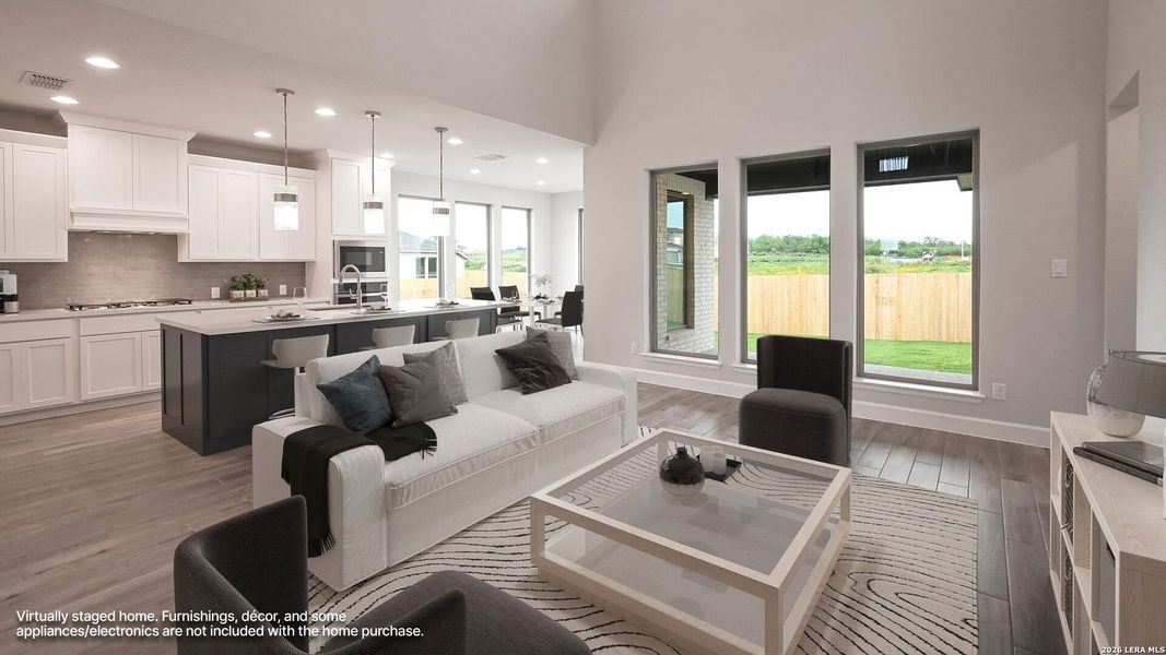 Furnished interior view inside a new home in The Parklands, Schertz (Image 12). Furnished interior view inside a new home in The Parklands, Schertz (Image 12).
