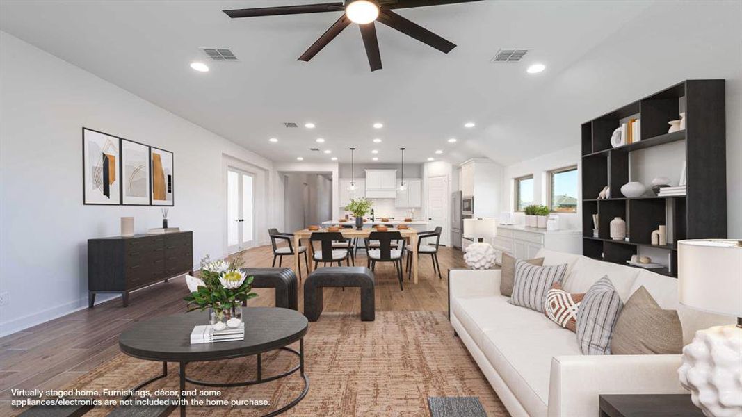 Furnished interior view inside a new home in Myrtle Creek 60', Waxahachie (Image 7).