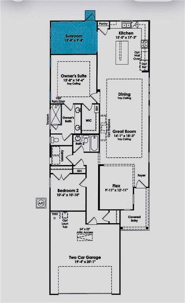 2D floor plan layout of this home in , Newnan, GA (Image 5).
