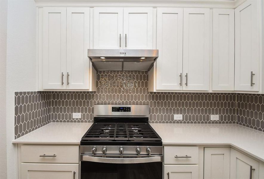 Kitchen, stylish and  modern back splash