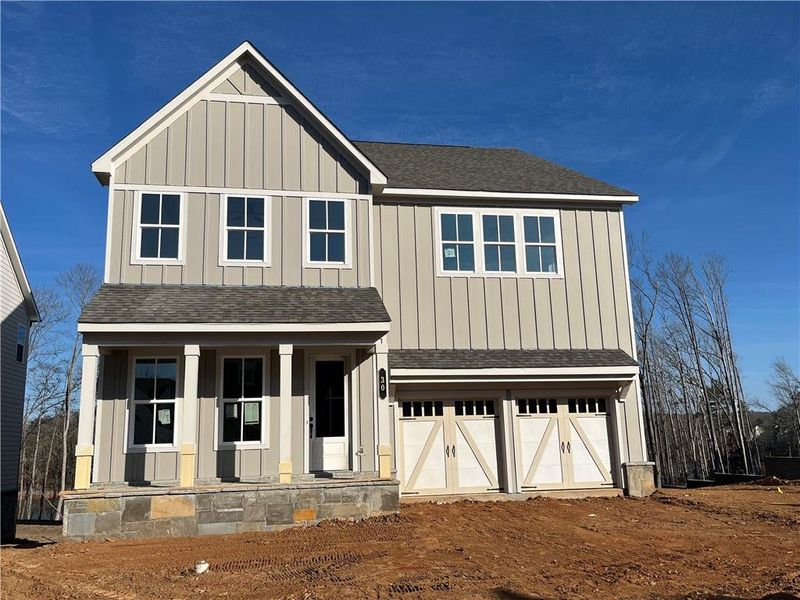 In-progress construction of a new home in East Harbor II at Chestatee, Dawsonville, GA (Image 9).