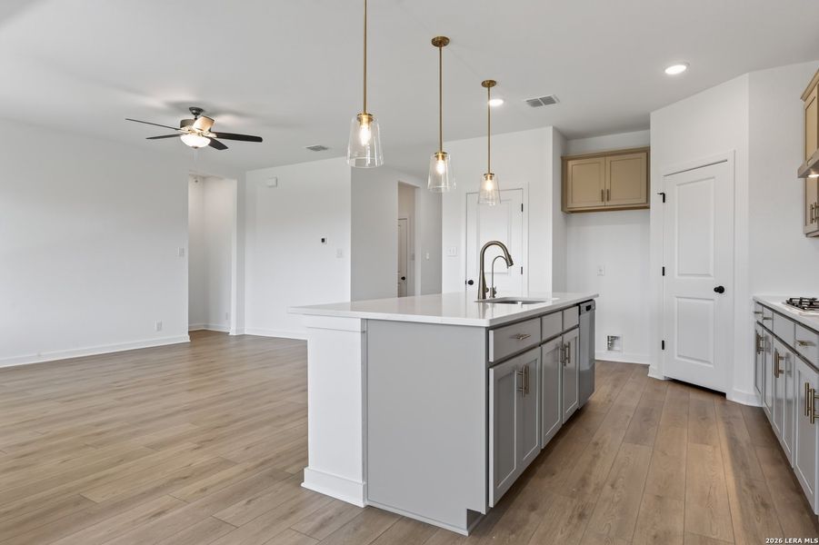 Furnished interior view inside a new home in Nopal Valley, San Antonio (Image 11).
