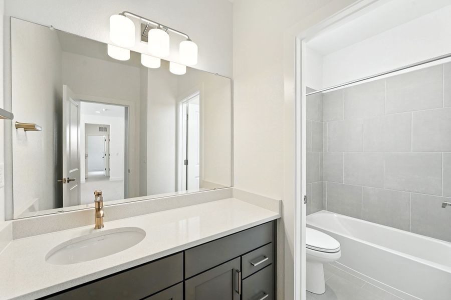 Furnished interior view inside a new home in Macanta, Castle Rock (Image 13).