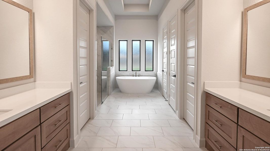 Furnished interior view inside a new home in The Preserve At Elm Creek 1 Acre, Canyon Lake (Image 6). Furnished interior view inside a new home in The Preserve At Elm Creek 1 Acre, Canyon Lake (Image 6).