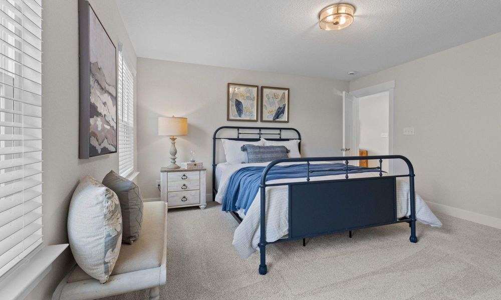 Furnished interior in a model home at Terrapin in Leland (Image 29).