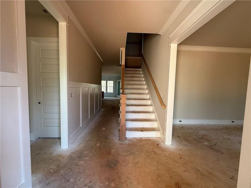 In-progress construction of a new home in , Pendergrass, GA (Image 4).