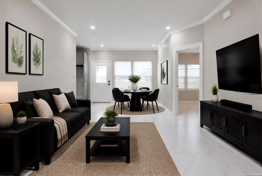 Furnished interior view inside a new home in , Kirby (Image 8).
